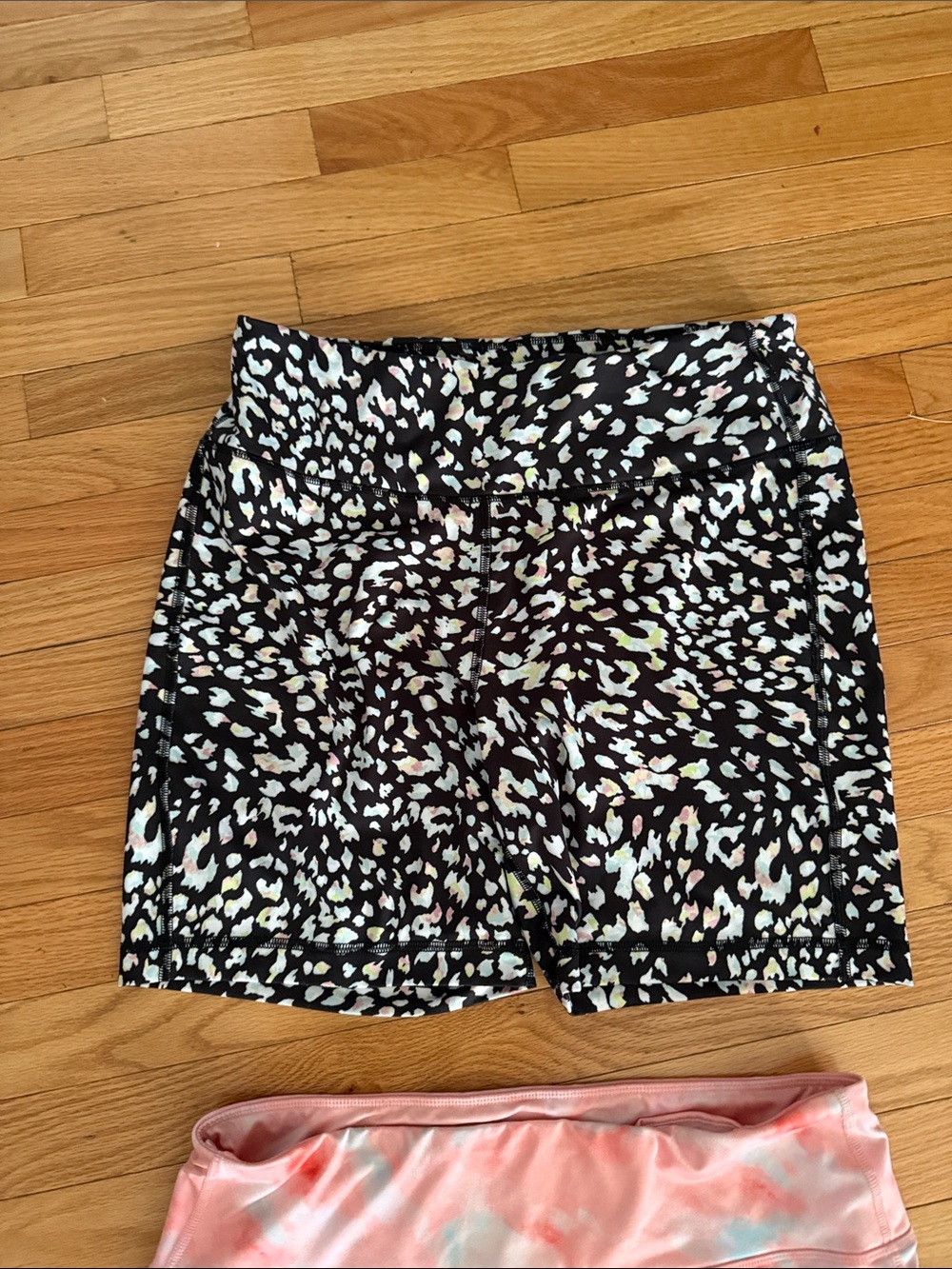 ZELOS❗️BUNDLE❗️Coral Tie-Dye & Leopard Print Biker Shorts - Picture 3 of 6